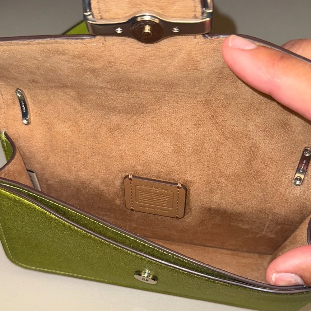 Coach metallic lime